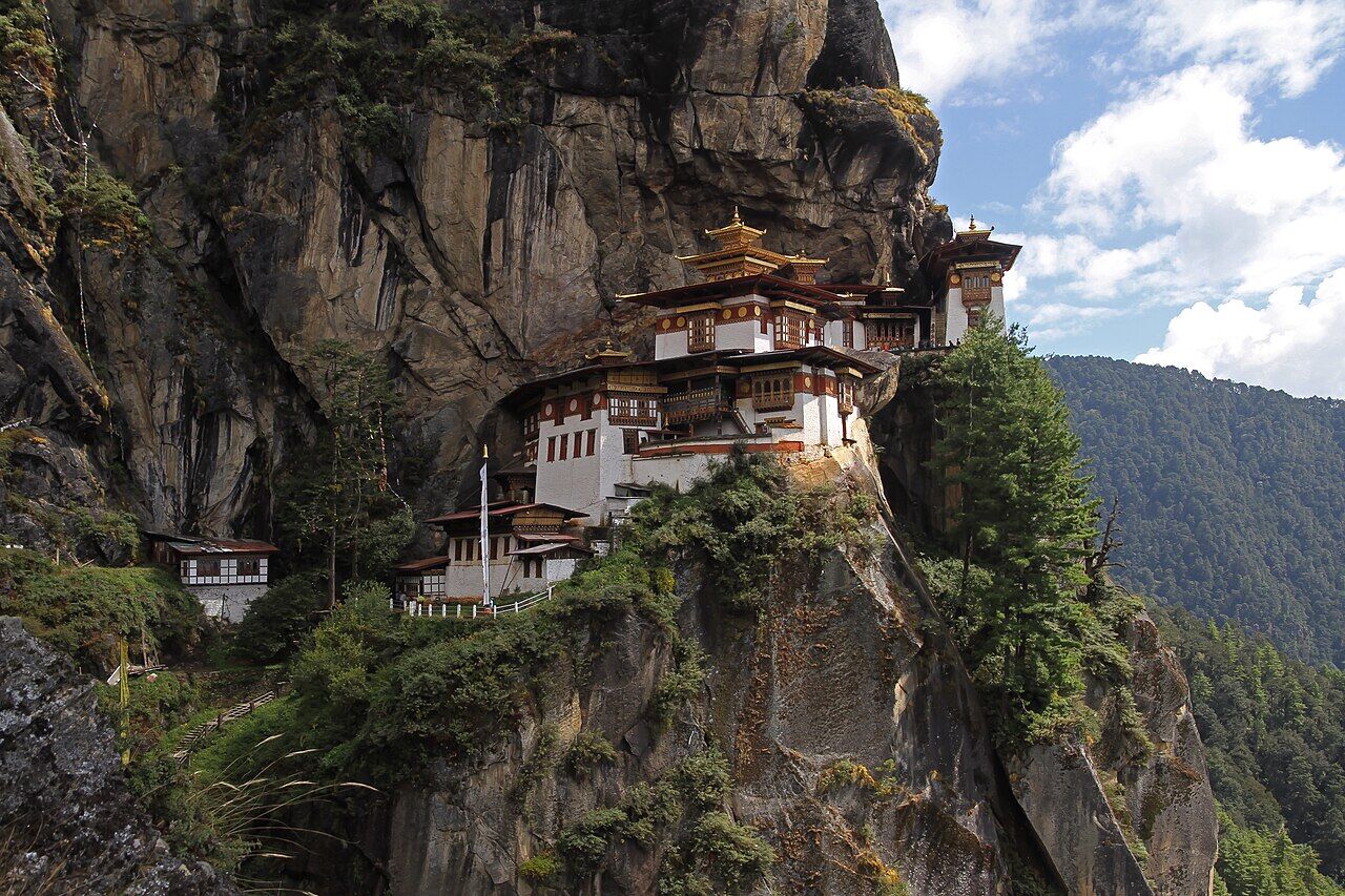 Paro Taktsang monastery on its cliff, Bhutan